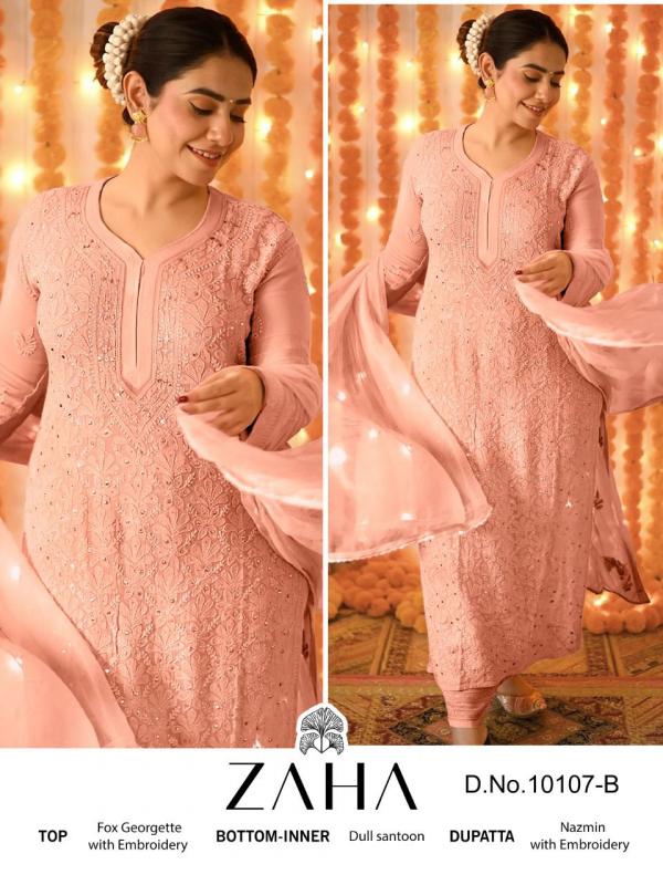 Zaha Saadia Vol 2 Georgette Designer Pakistani Suit Collection
